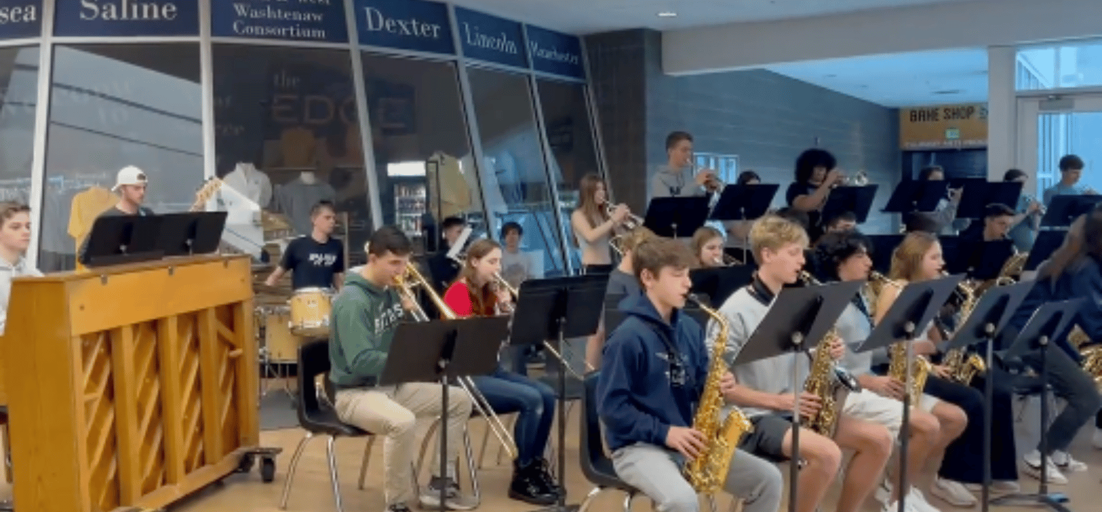 Jazz Band playing in the Commons