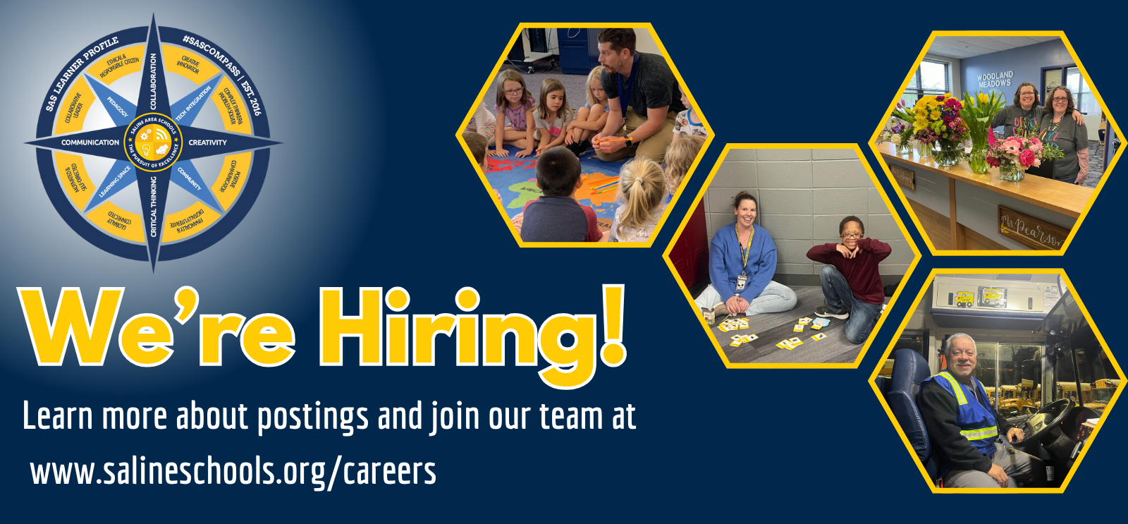 we're hiring learn more about postings and join our team at www.salineschools.org/careers