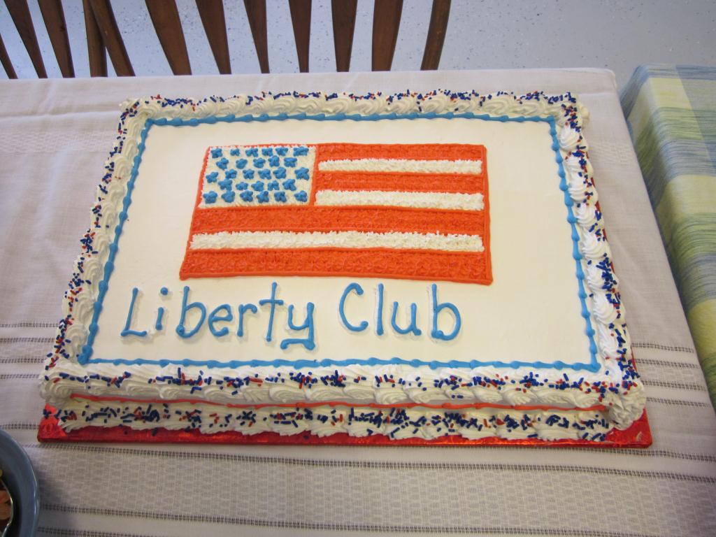 Liberty Club on a cake