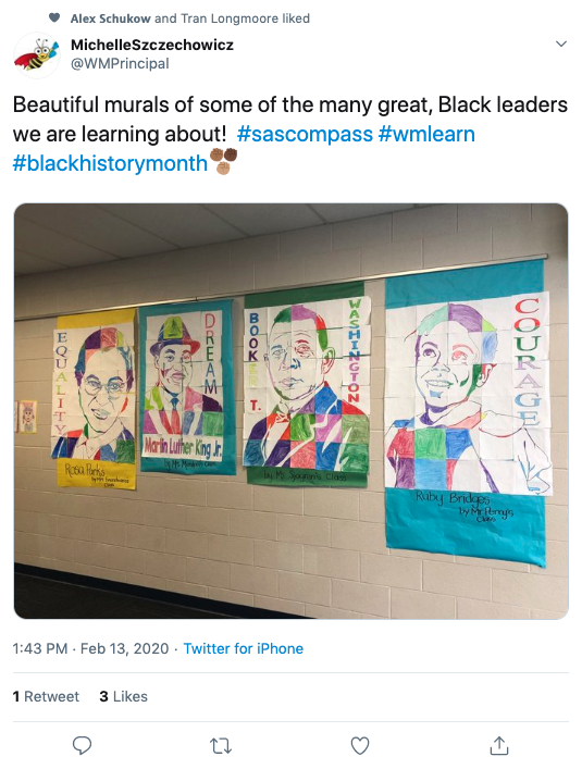 black history month wall