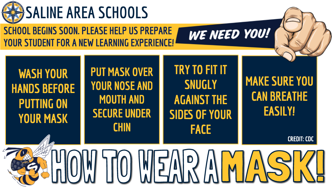 COVD WE NEED YOU - How To Wear A Mask Instructions