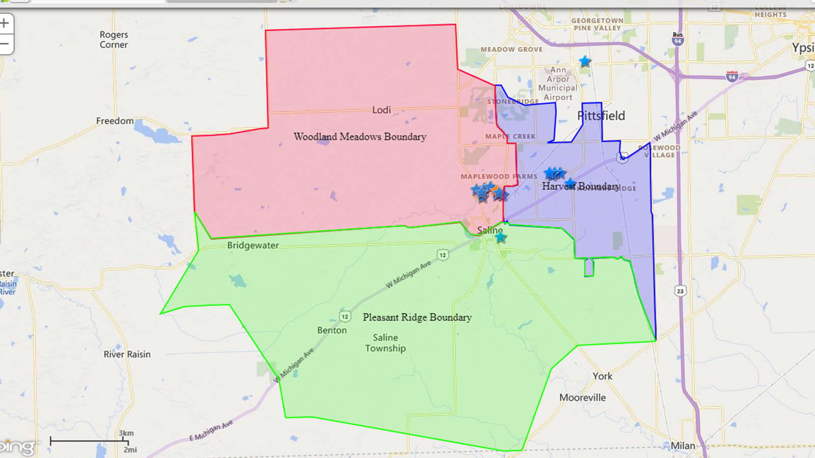 Elementary Schools Boundary Map