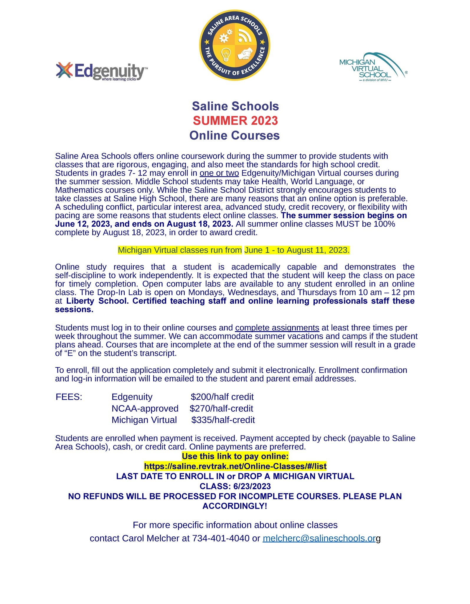 Edgenuity Letter