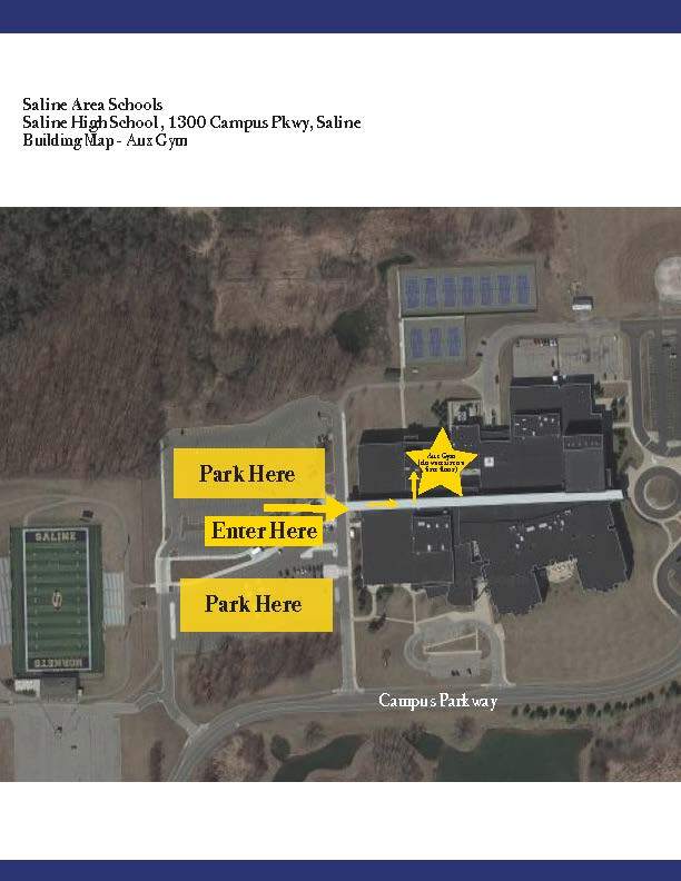 HS Map Aux Gym Parking