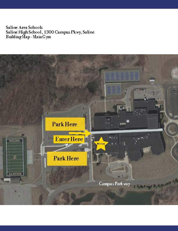 HS Map Main Gym Parking