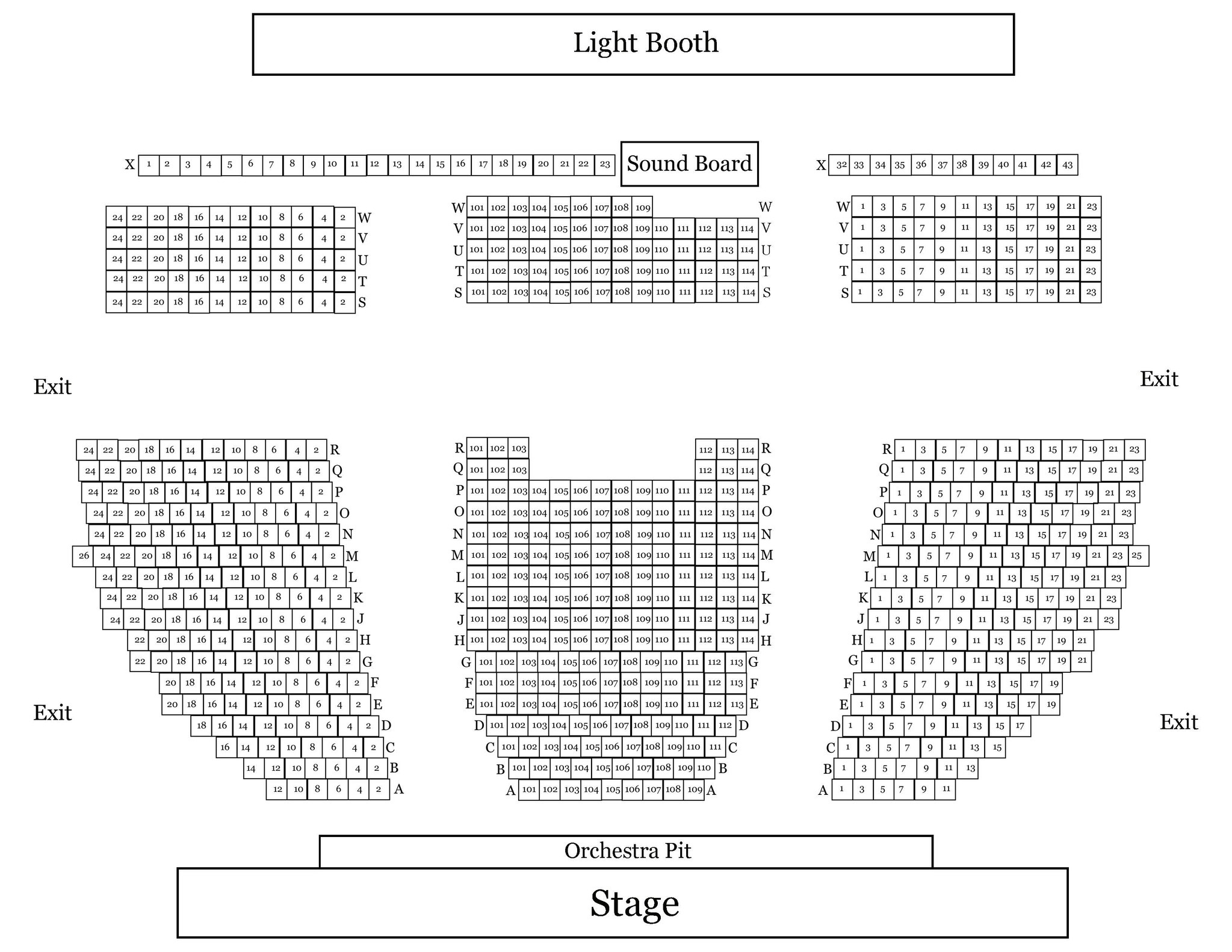 MS Aud Seating Chart