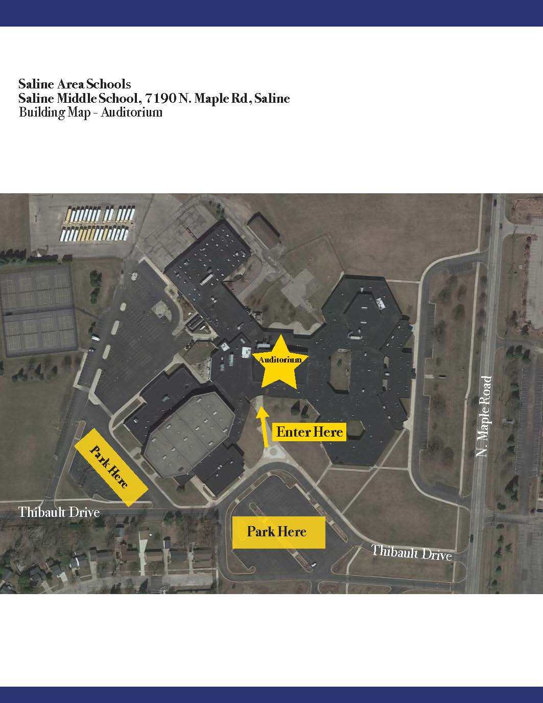 MS Map Auditorium Parking