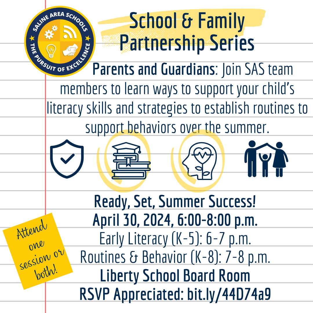 School and Family Partnership Series RSVP form