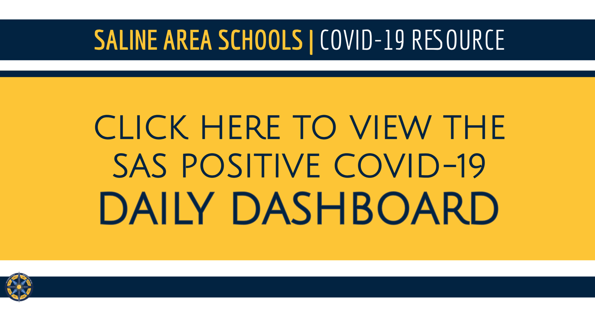 SAS Positive Covid-19 daily dashboard