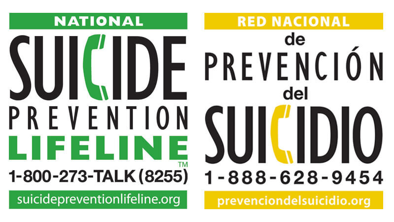 Suicide Prevention Lifeline 1800-273-TALK