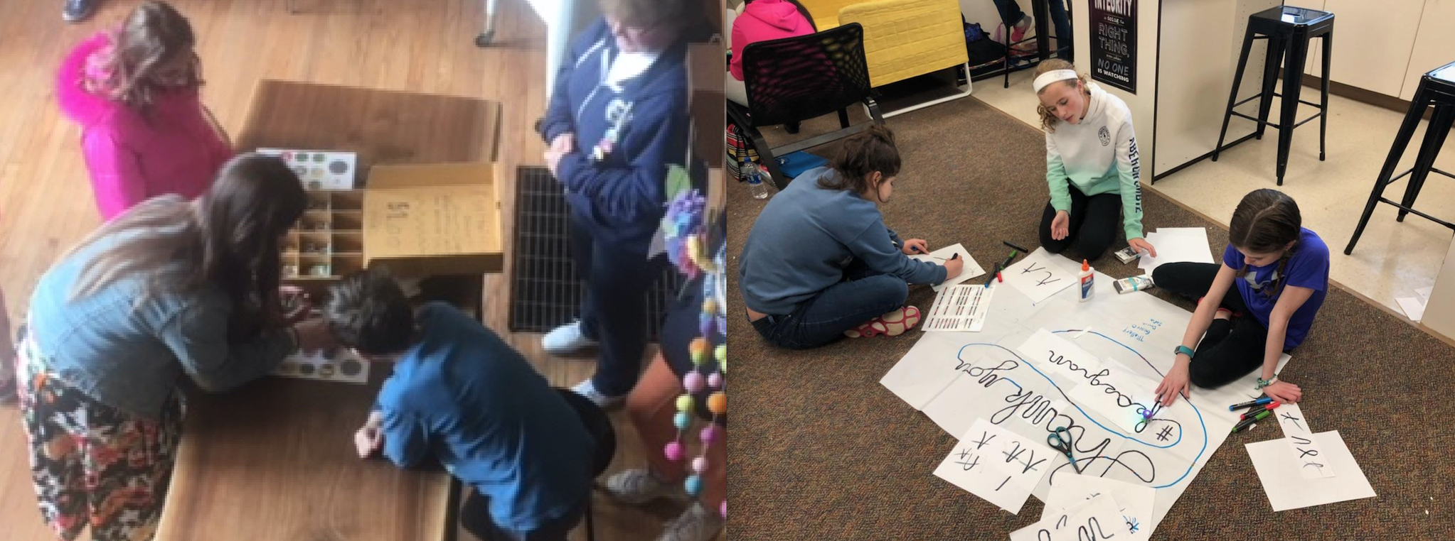 Heritage Special Ed students working
