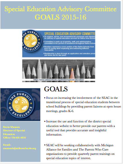SEAC Goals 2015-2016